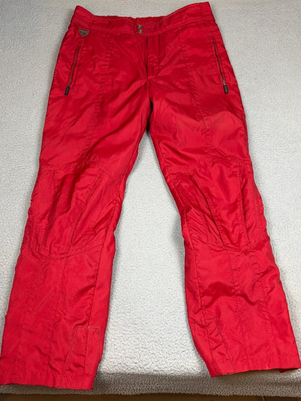 Vintage Spyder Thinsulate Snow Pants Mens Size XL Red Ankle Zips Ski